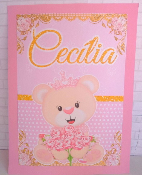 Painel Ursinha Princesa 2