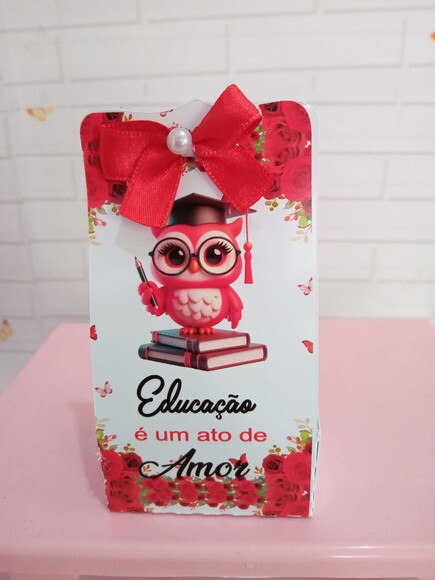 Porta Bombom Dia dos Professores Floral