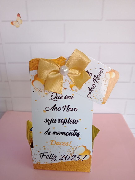 Porta Bombom Feliz Ano Novo