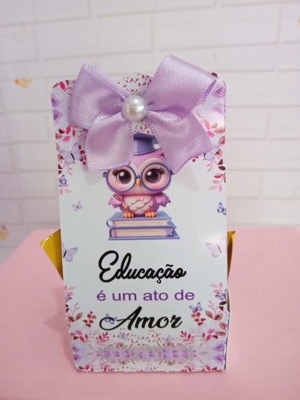 Porta Bombom Dia dos Professores Floral