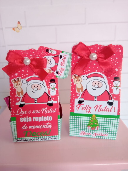 Porta Bombom Feliz Natal