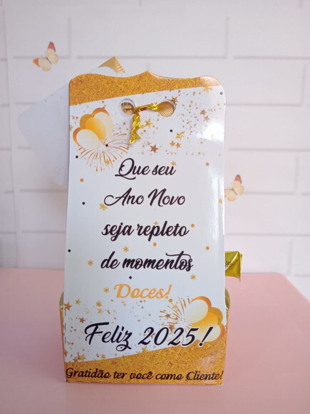 Porta Bombom Feliz Ano Novo