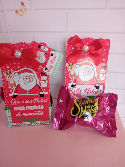 Porta Bombom Feliz Natal