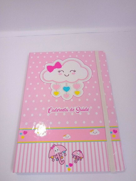 Porta Caderneta Chuva de Amor