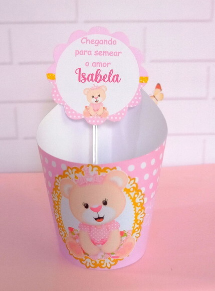 Rótulo+tag para Mini Suculentas -ursinha Princesa