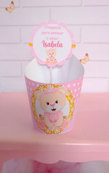 Rótulo+tag para Mini Suculentas -ursinha Princesa