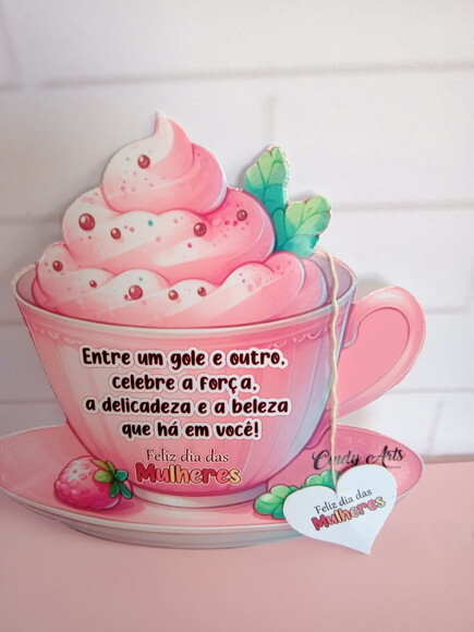 Sachê de Chá Personalizado Dia da Mulher