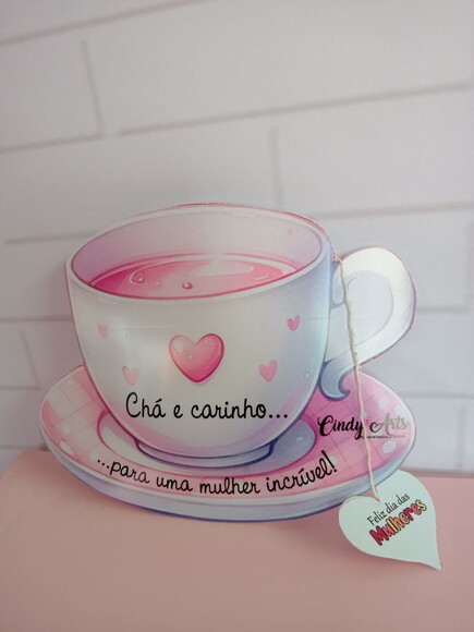 Sachê de Chá Personalizado Dia da Mulher
