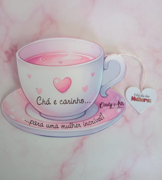 Sachê de Chá Personalizado Dia da Mulher