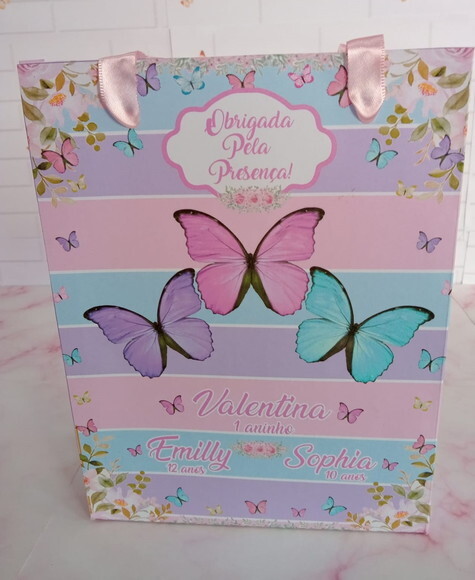 Sacolinha Borboleta Candy Color 2.0 -m