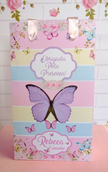 Sacolinha Borboleta Candy Color-p