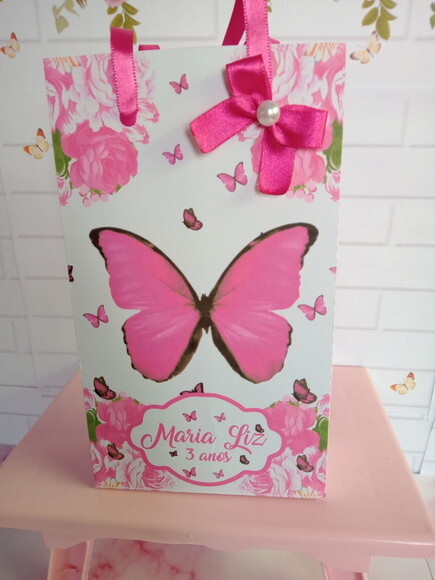 Sacolinha Borboleta Pink-p
