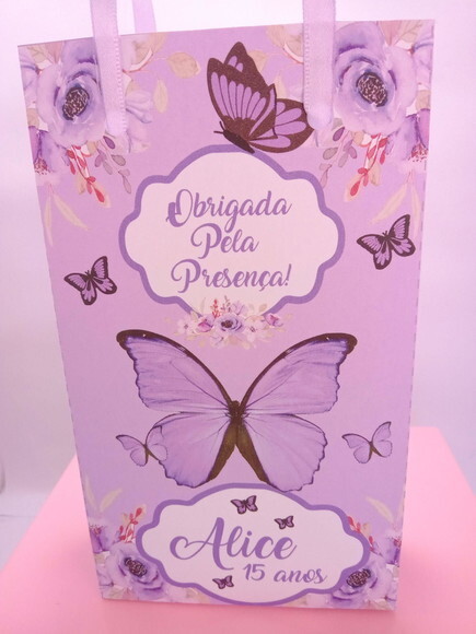 Sacolinha Borboleta Lilás P