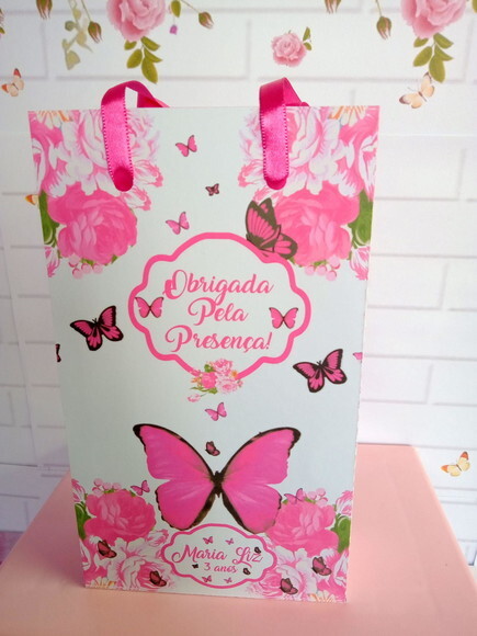 Sacolinha Borboleta Pink-p