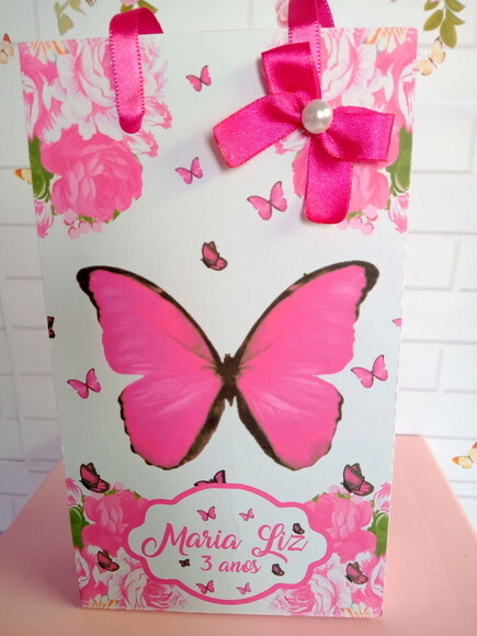Sacolinha Borboleta Pink-p