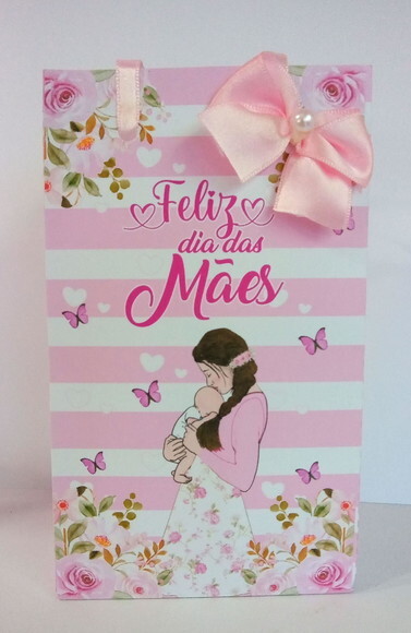 Sacolinha Dia das Mães P -jardim das Abençoadas