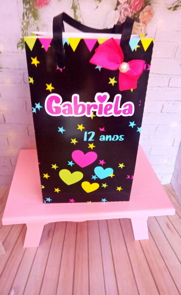 Sacolinha Festa Neon P