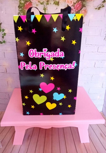 Sacolinha Festa Neon P