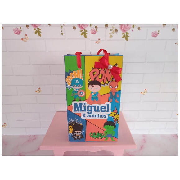 Sacolinha Heróis Cute 2.0 P