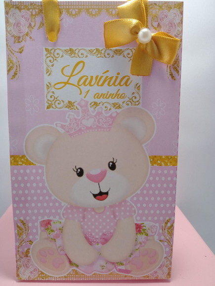 Sacolinha Ursinha Princesa P