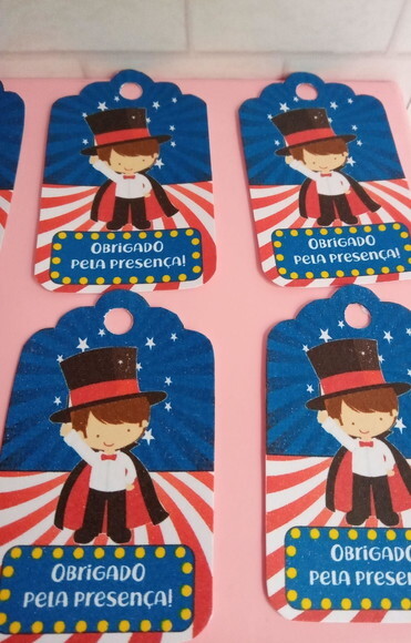 Tag de Agradecimento Circo Menino