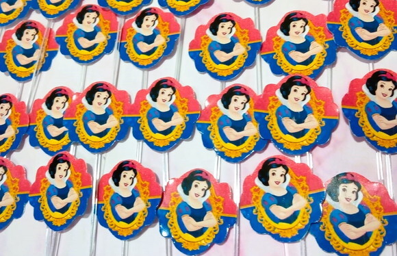 Topper Docinhos Branca de Neve 50 Unidades