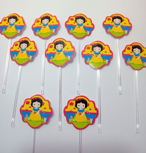 Topper Docinhos Branca de Neve Cute