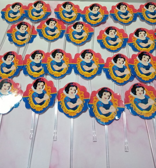 Topper Docinhos Branca de Neve 50 Unidades