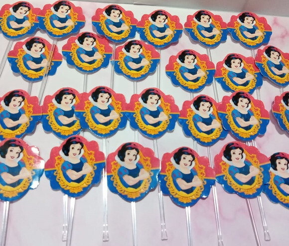 Topper Docinhos Branca de Neve 50 Unidades