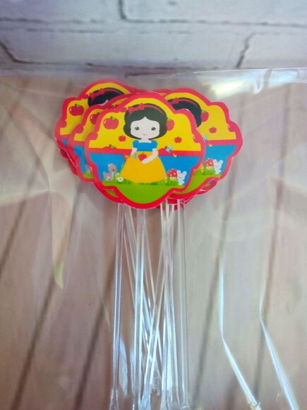 Topper Docinhos Branca de Neve Cute 50 Unidades