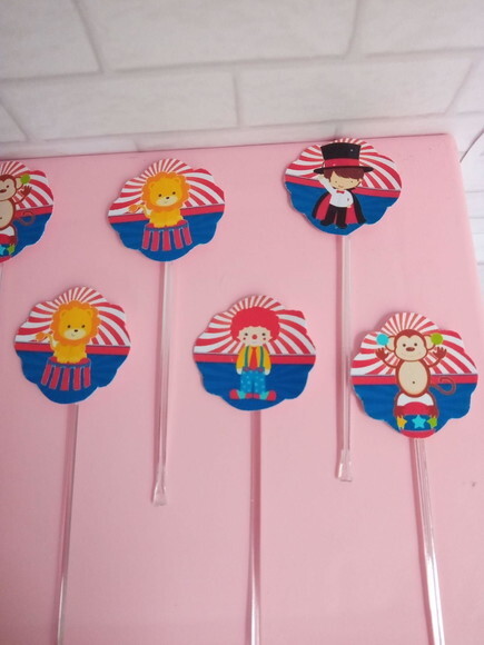 Topper Docinhos Circo Menino 50 Unidades