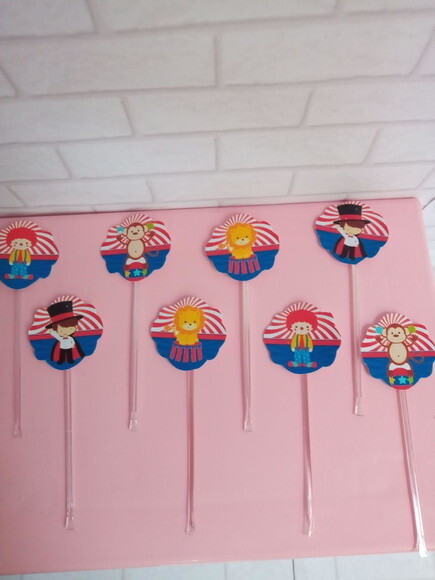 Topper Docinhos Circo Menino 50 Unidades