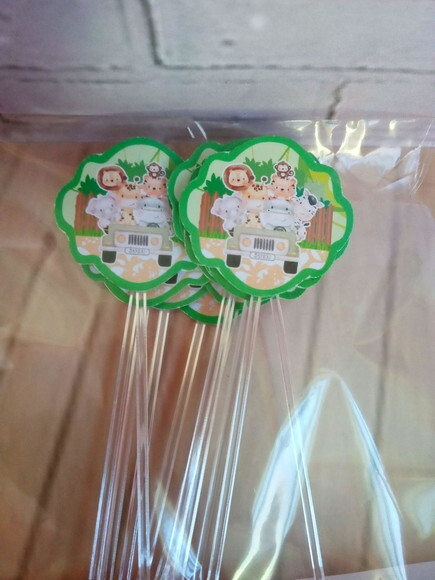 Topper Docinhos Safari Menino 50 Unidades