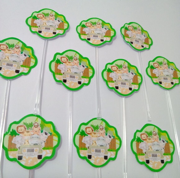 Topper Docinhos Safari Menino 50 Unidades