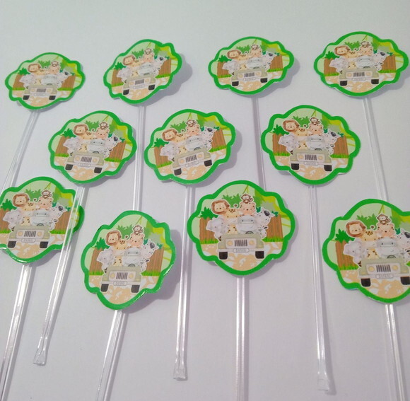 Topper Docinhos Safari Menino 50 Unidades