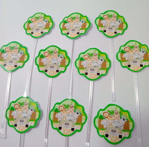 Topper Docinhos Safari Menino -kit 1