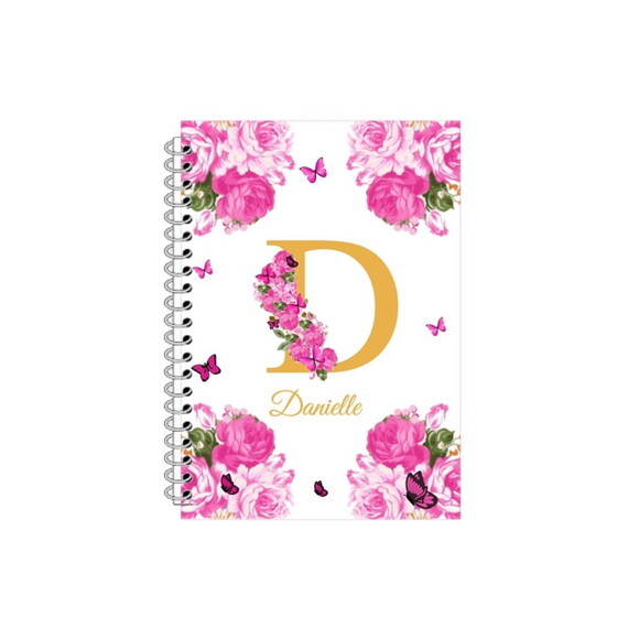 Caderninho com Caneta Borboleta Pink -10x14