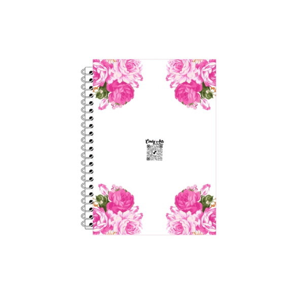Caderninho com Caneta Borboleta Pink -10x14