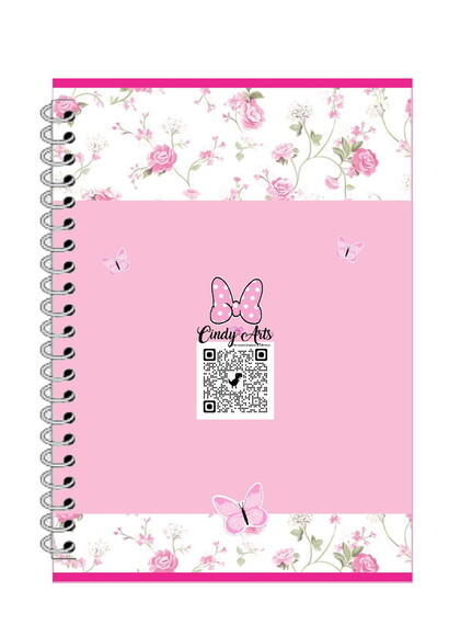 Caderninho/blo. e Lápis Jardim da Minnie Rosa-10x14/40fls Br