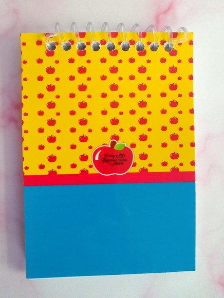 Caderninho/bloq. e Lápis Branca de Neve Cute-10x14/40fls Br