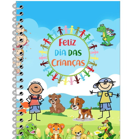 Caderninho/bloq. e Lápis Dia das Crianças-10x14/40fls Br