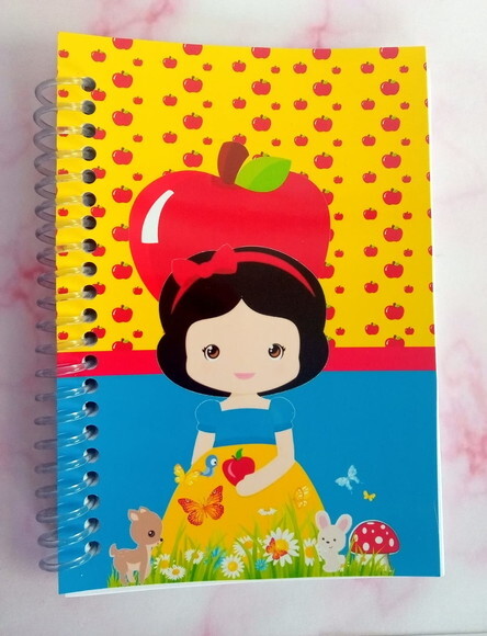 Caderninho/bloquinho 7x10 Branca de Neve Cut -40 Fls Brancas
