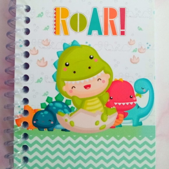 Caderninho/bloquinho 7x10 Dino Baby-40 Fls Brancas