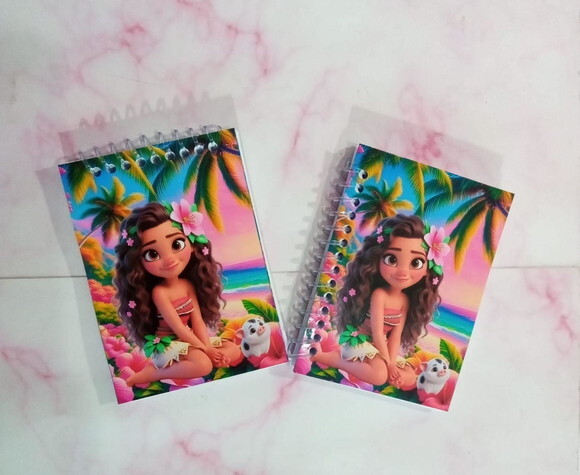 Caderninho/bloquinho 7x10 Moana Cute 40 F. Brancas