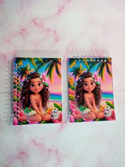 Caderninho/bloquinho 7x10 Moana Cute 40 F. Brancas