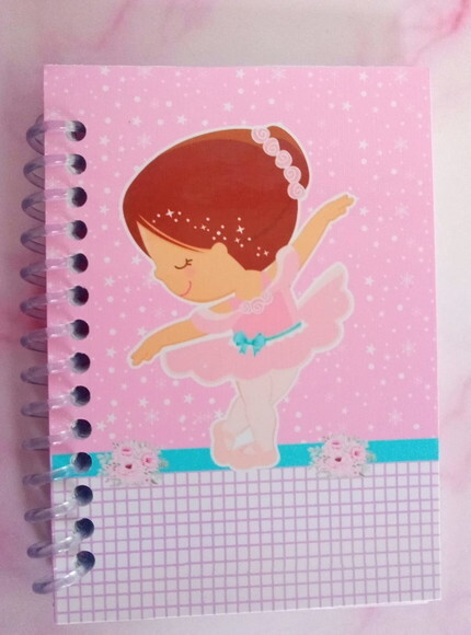 Caderninho/bloquinho Bailarina -10x14 40 F. Brancas