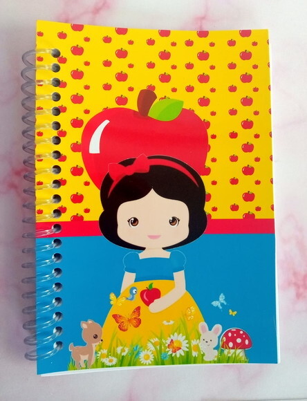 Caderninho/bloquinho Branca de Neve Cute -10x14 40 F.brancas