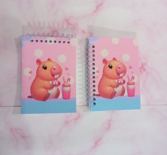 Caderninho/bloquinho Capivara -10x14 40 F. Brancas