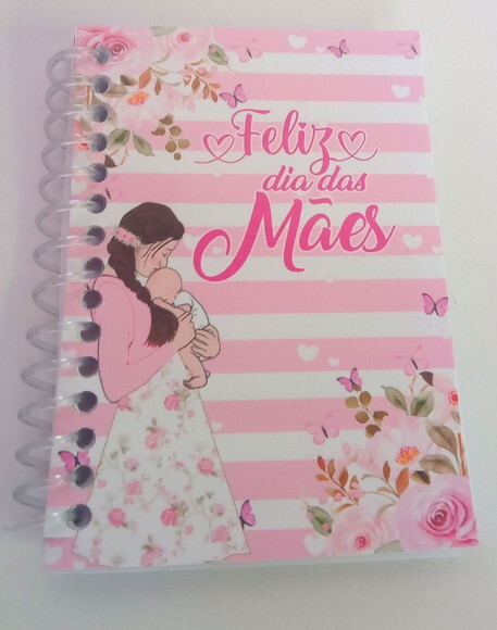 Caderninho/bloquinho Dia das Mães -10x14 40 F. Brancas