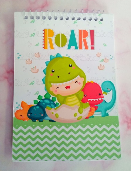 Caderninho/bloquinho Dino Baby -10x14 40 F. Brancas